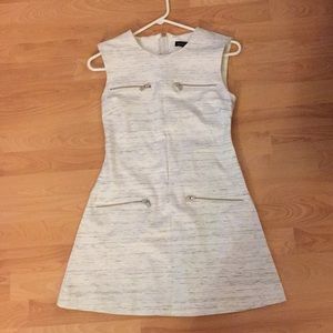 Banana republic white gray dress